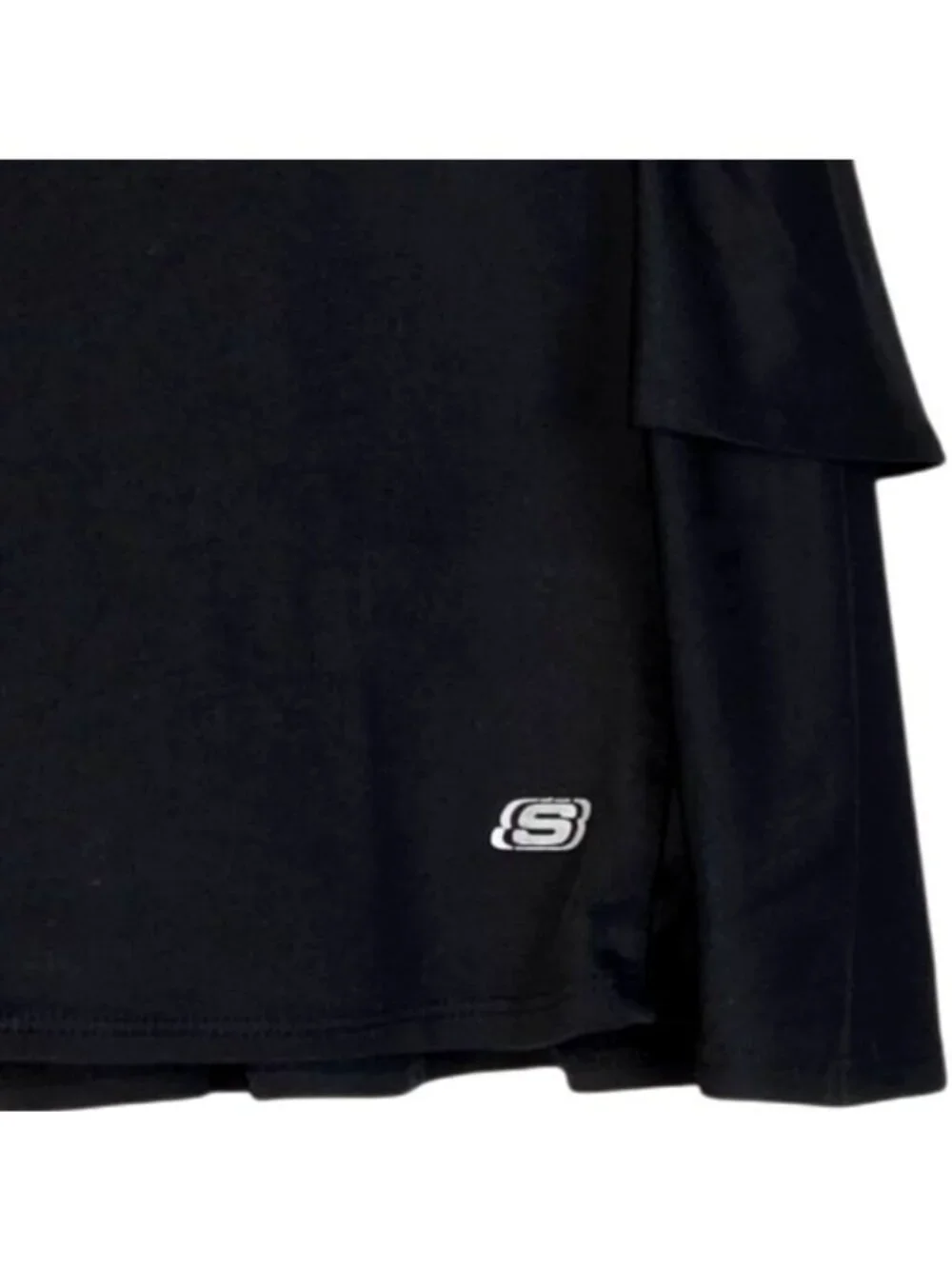 Skechers Active Black Ruffle Layered Active Tennis Mini Skirt Girl's Size 10/12